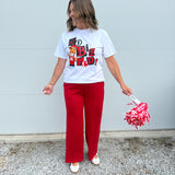 Go Big Red Herbie Tee- White