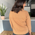 Long Sleeve Henley Top- Mocha - Ana Patricia Boutique