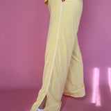 Windbreaker Track Pants- Yellow - Ana Patricia Boutique
