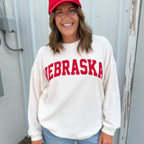 Ribbed Nebraska Pullover- Cream