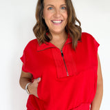 Jersey Pullover- Red