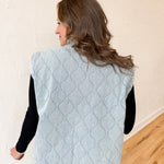 Denim Quilted Vest - Ana Patricia Boutique