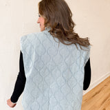 Denim Quilted Vest - Ana Patricia Boutique