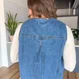 Denim Tie Front Vest - Ana Patricia Boutique