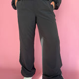 Windbreaker Track Pants- Black - Ana Patricia Boutique