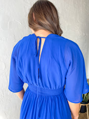 Radiant Bliss Maxi Dress- Royal Blue