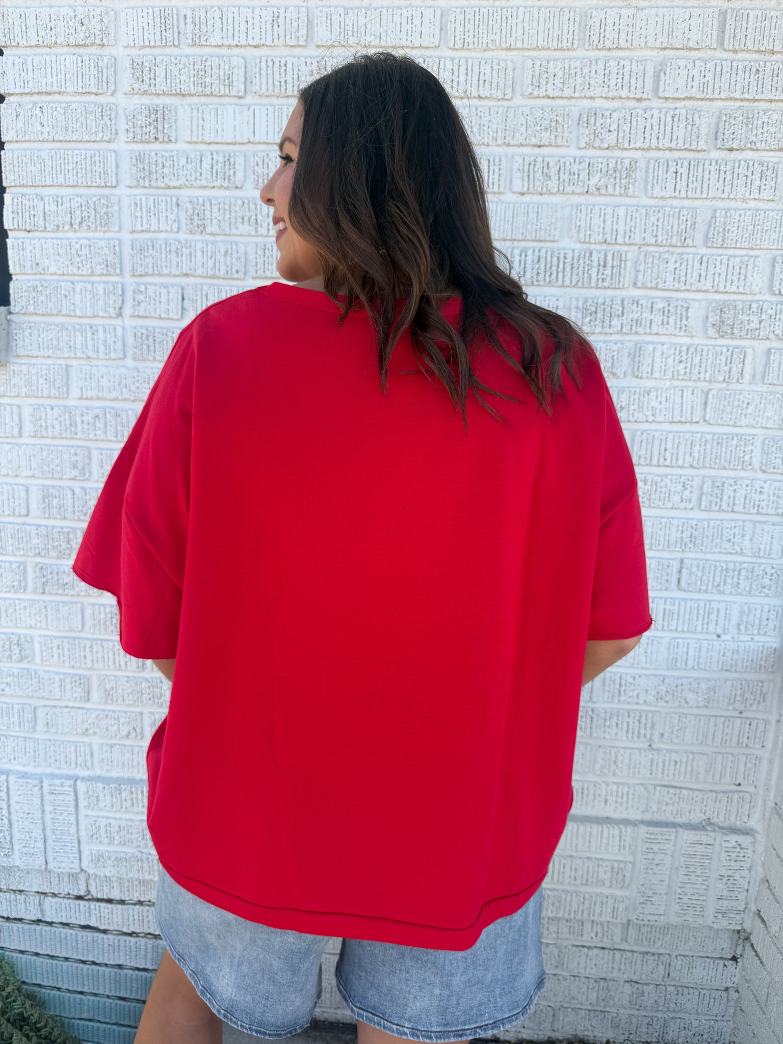 Stars & Stripes Patchwork Top- Red - Ana Patricia Boutique