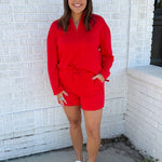 Raw Edge Set- Red - Ana Patricia Boutique