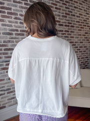 Mineral Wash Tee- White