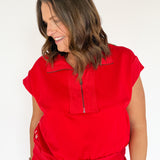 Jersey Pullover- Red