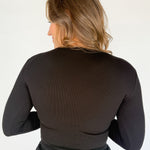 Essential Ribbed Top- Black - Ana Patricia Boutique