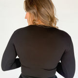 Essential Ribbed Top- Black - Ana Patricia Boutique