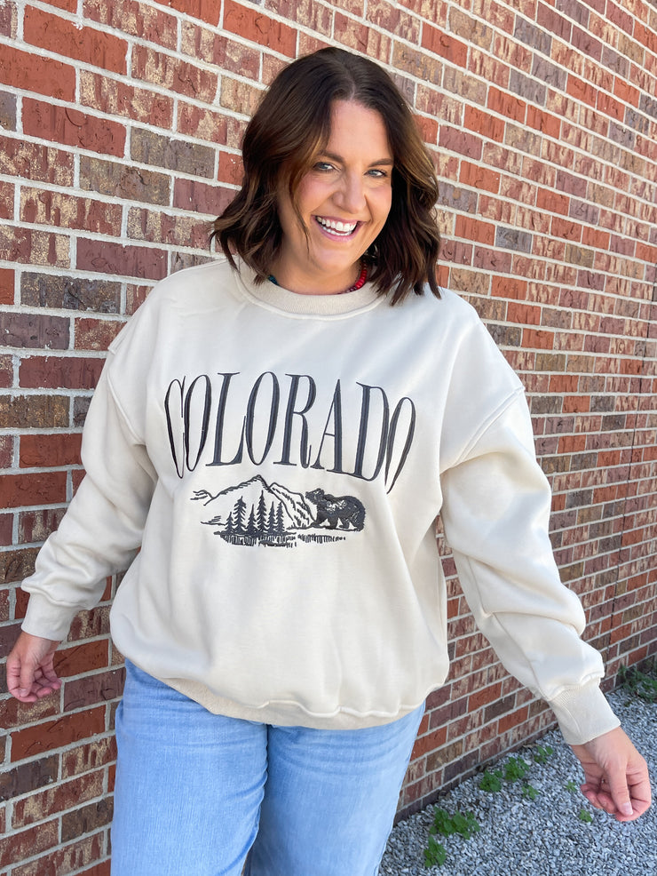 Colorado Crewneck- Beige