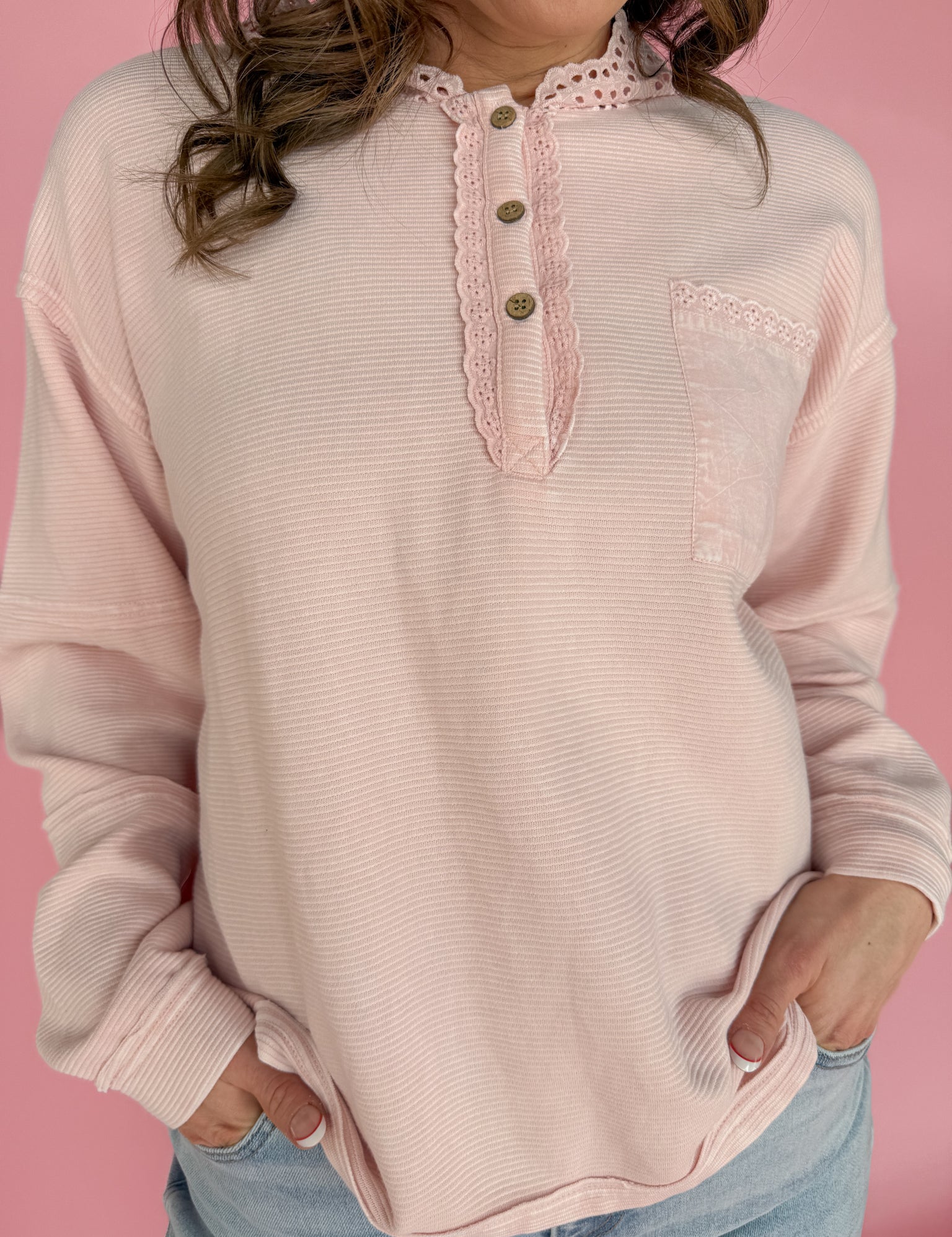 Pink Crochet Hoodie - Ana Patricia Boutique