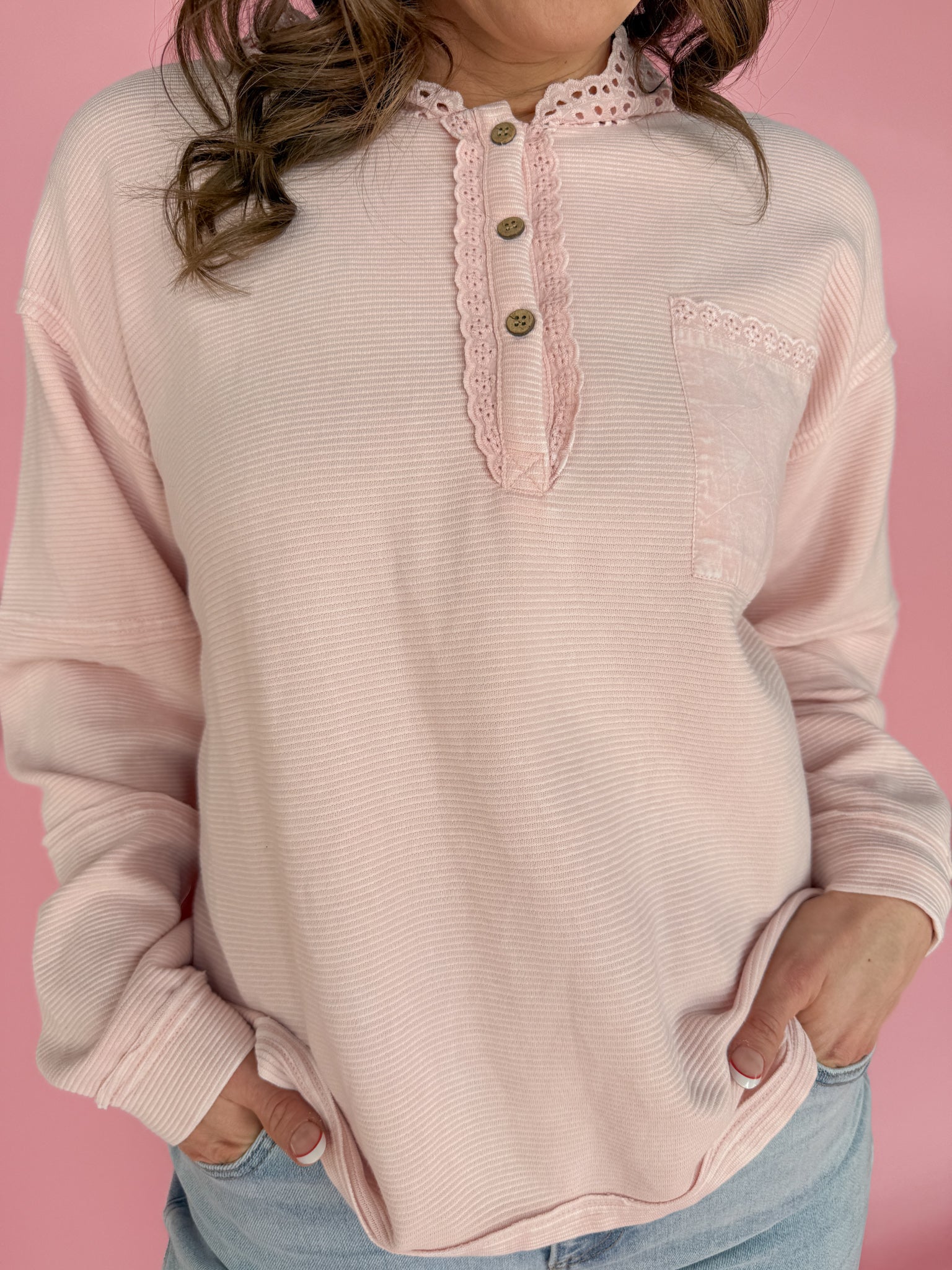 Pink Crochet Hoodie - Ana Patricia Boutique