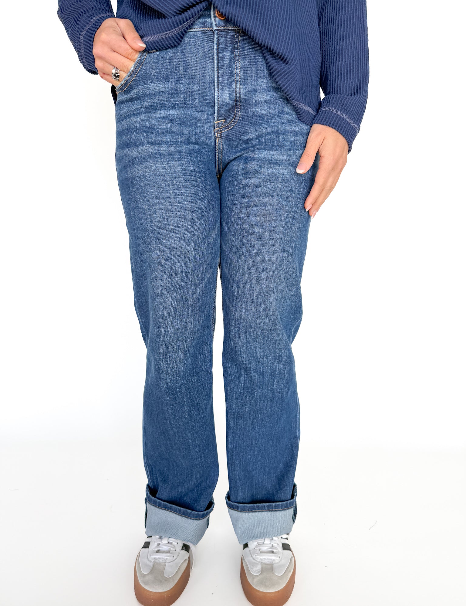 Tummy Contral High Rise Straight- Dark - Ana Patricia Boutique