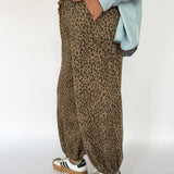 Leopard Terry Joggers - Ana Patricia Boutique