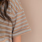 Stripe Knit Pullover Big Top Dress - Ana Patricia Boutique