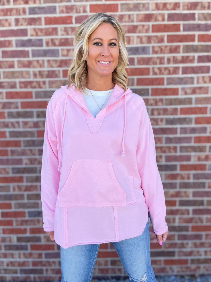 The Huddle Pullover- Pink