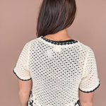 Floral Hem Crochet Top - Ana Patricia Boutique