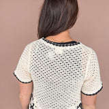 Floral Hem Crochet Top - Ana Patricia Boutique