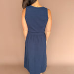Cotton Tank Midi Dress-Navy - Ana Patricia Boutique