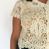 Crochet Button Cardigan - Ana Patricia Boutique
