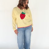 Strawberry Icon Sweater- Yellow