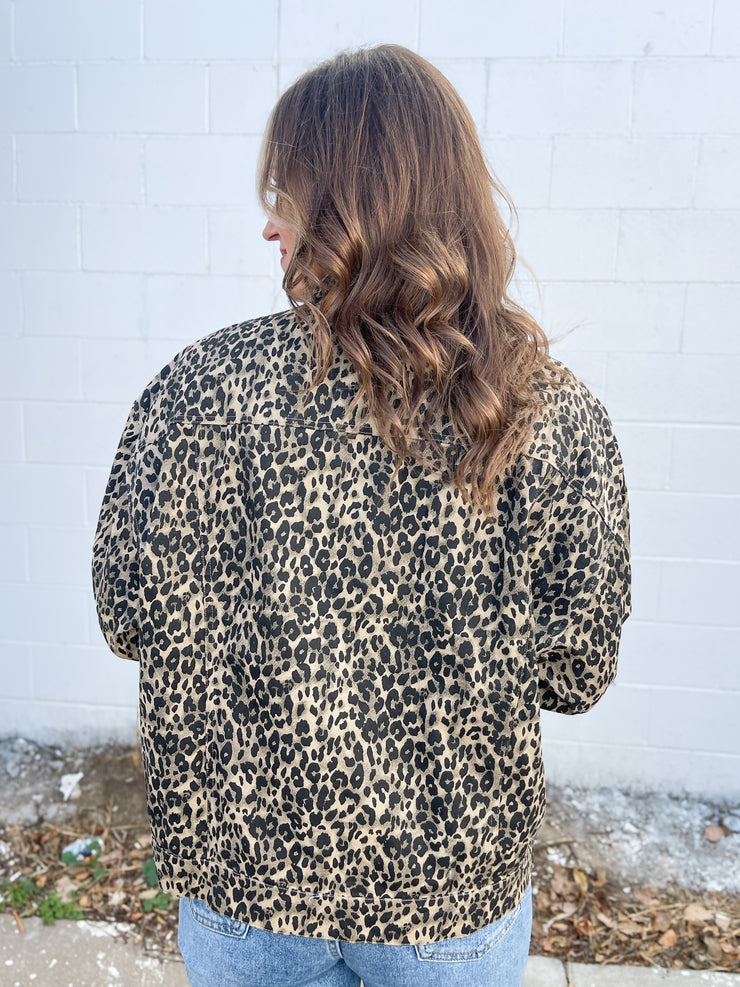 The Leopard Denim Jacket