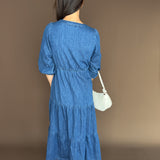 Front Tie Denim Dress - Ana Patricia Boutique