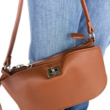Textured Crossbody Bag- Brown - Ana Patricia Boutique