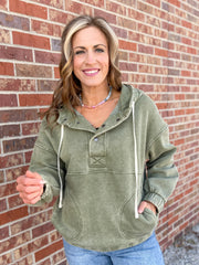 The Haven Pullover-Olive