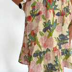 V Neck Flutter Sleeve Dress- Cream - Ana Patricia Boutique