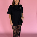 Sheer Lace Layered Dress - Ana Patricia Boutique
