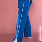 Windbreaker Track Pants- Blue - Ana Patricia Boutique