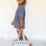 Mineral Wash Oversized Tee-Indigo Blue - Ana Patricia Boutique