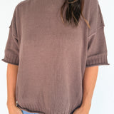 Crewneck Sweater- Brown