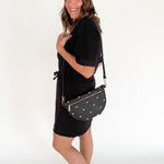 Scuba Short Sleeve Dress- Black - Ana Patricia Boutique