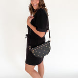 Scuba Short Sleeve Dress- Black - Ana Patricia Boutique