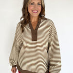 Slub Knit Top- Mocha - Ana Patricia Boutique