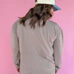 Peplum Windbreaker Jacket- Taupe - Ana Patricia Boutique