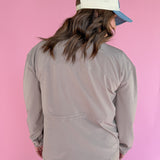Peplum Windbreaker Jacket- Taupe - Ana Patricia Boutique
