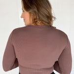 Essential Ribbed Top- Chocolate - Ana Patricia Boutique