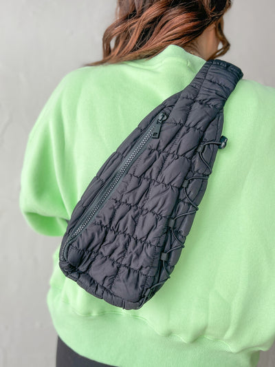Quilted Sling- Black