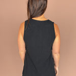 Linen Top & Shorts Set- Black - Ana Patricia Boutique