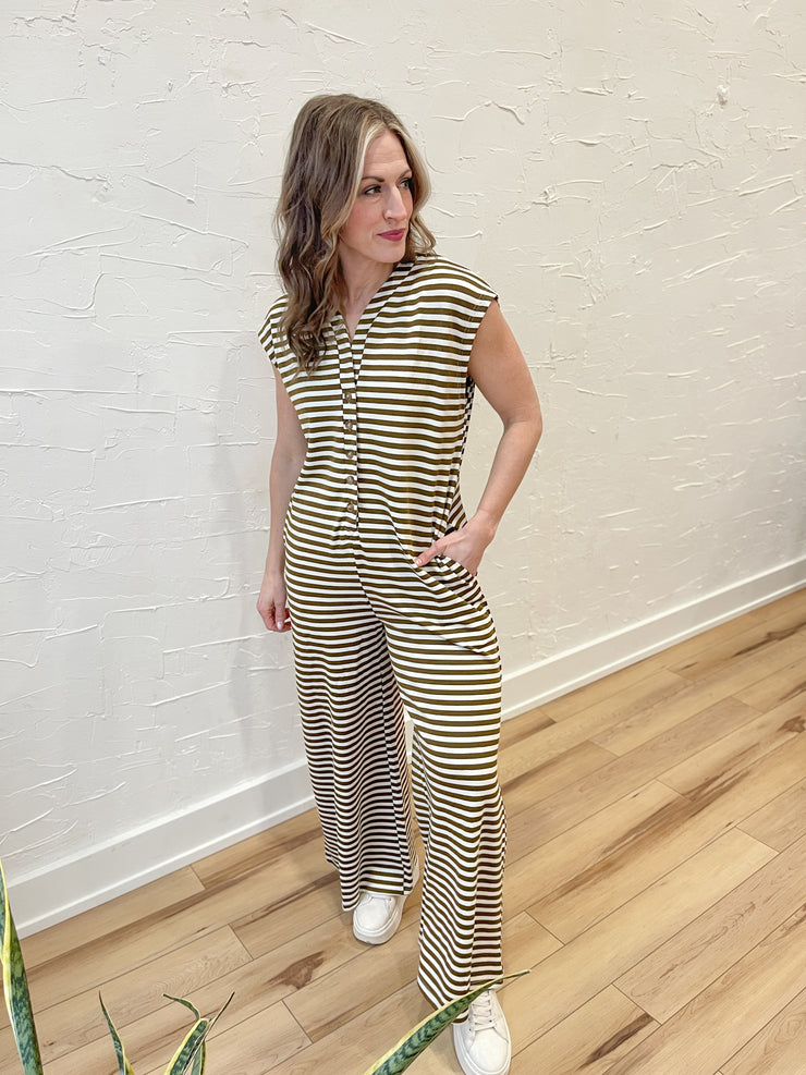 The Heartland Jumpsuit-Mocha