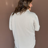 Snap Oversized Jacket- Taupe