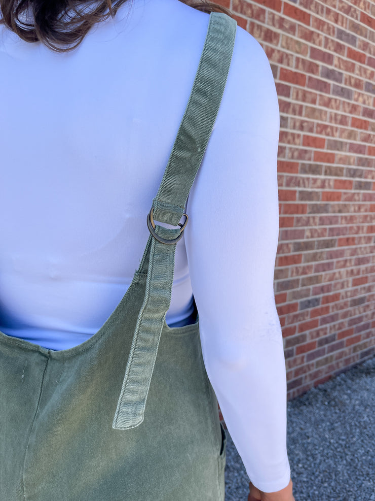 The Amara Overalls- Olive