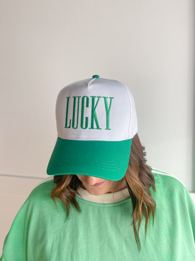 LUCKY Trucker Hat- Green