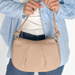 Smooth Crossbody Bag- Nude - Ana Patricia Boutique